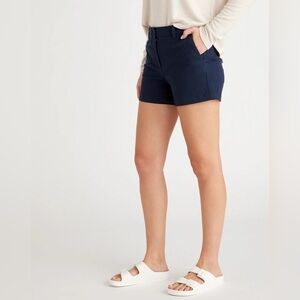 NWT QUINCE BLUE ORGANIC COTTON SHORTS SIZE 14